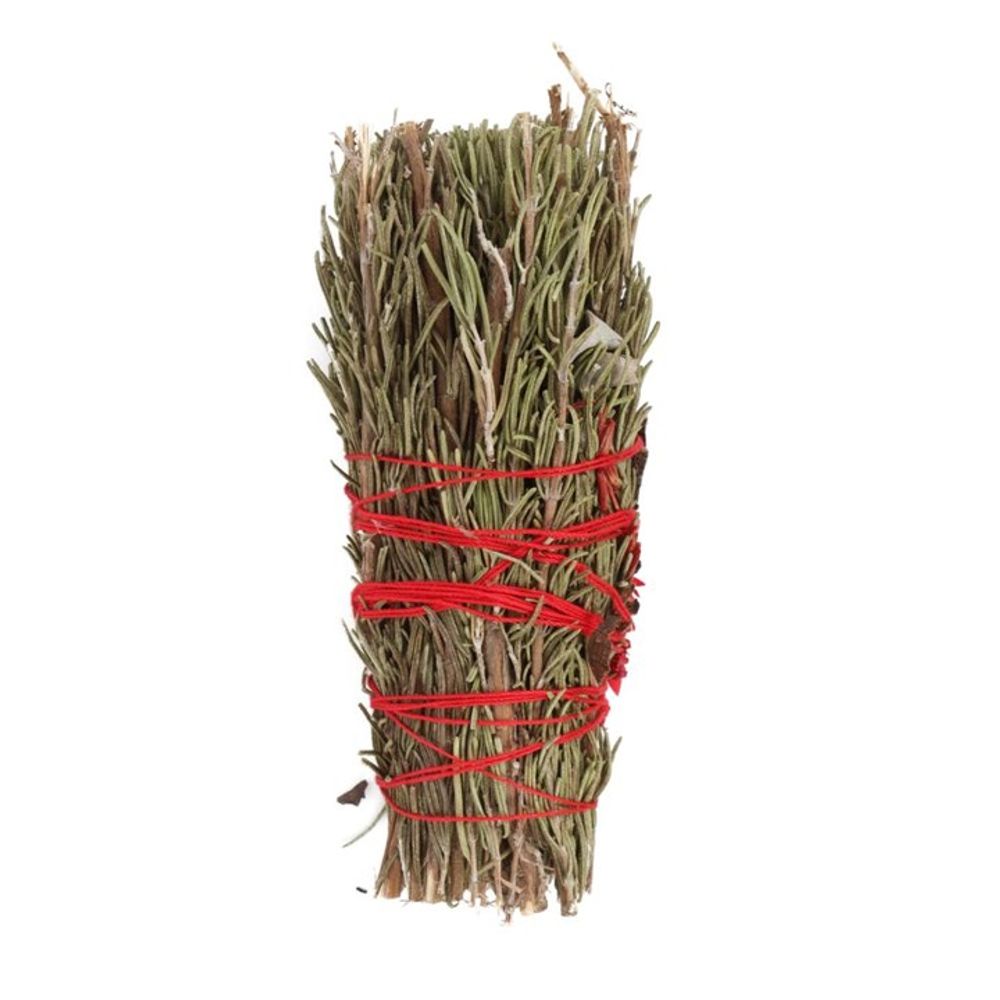 Eleanoras Rosemary & Red Flowers Ritual Wand Smudge Stick 6in Smudge Sticks