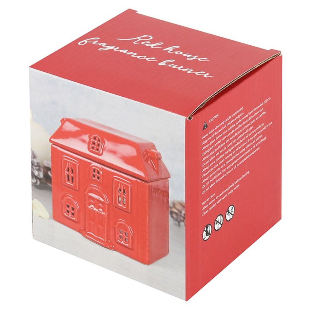 RED CERAMIC HOUSE OIL BURNER