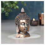 Eleanoras BRONZE BUDDHA HEAD BACKFLOW INCENSE BURNER Backflow Burners