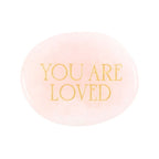 Eleanoras You Are Loved Rose Quartz Crystal Palm Stone Crystals