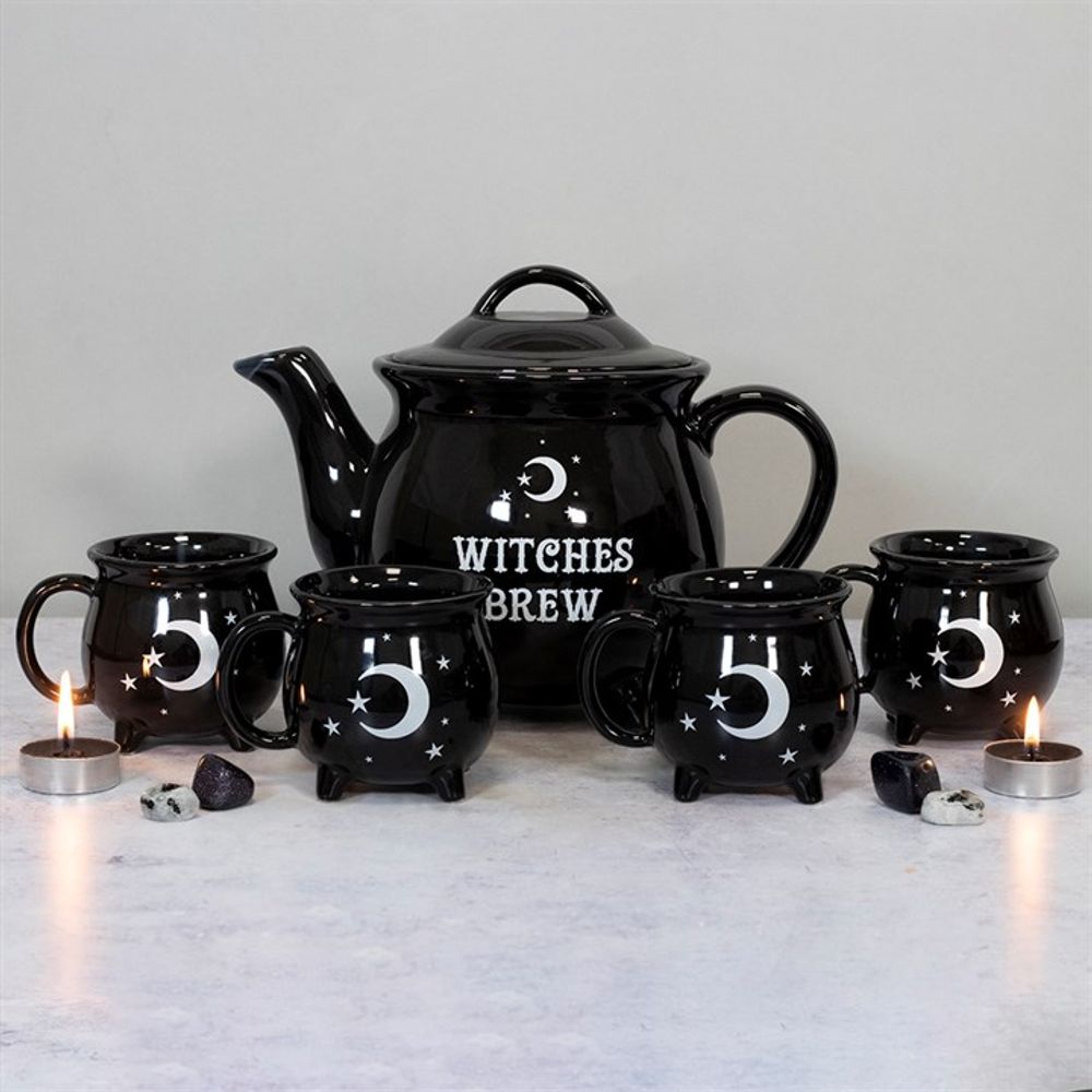 Eleanoras WITCHES BREW CAULDRON TEA SET Teapots & Tea Accessories