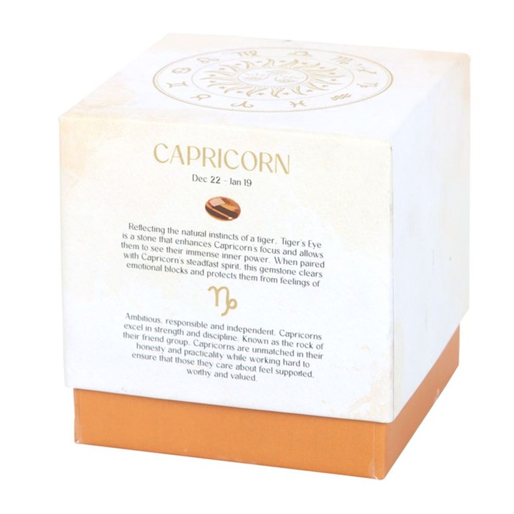 Eleanoras CAPRICORN SANDALWOOD & JASMINE GEMSTONE ZODIAC CANDLE 