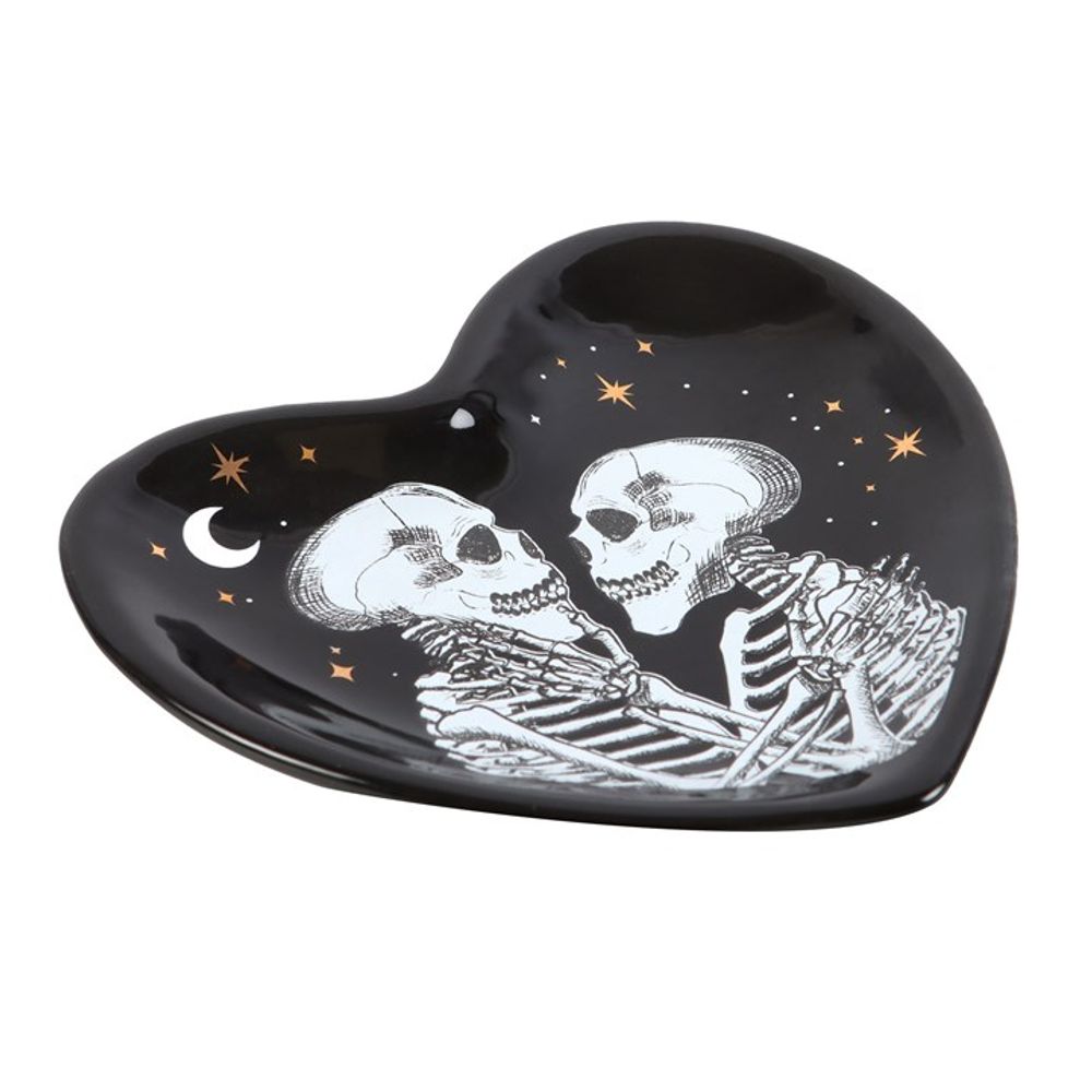Eleanoras Skeleton Couple Heart Trinket Dish Trinket Dishes