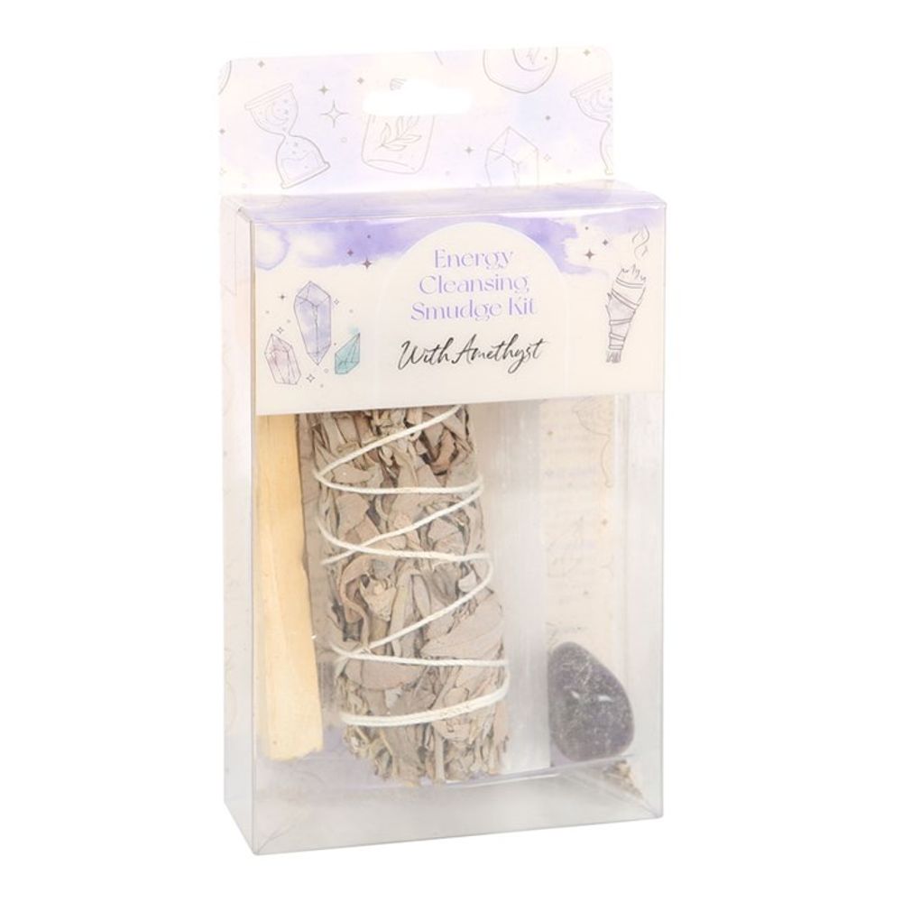 Eleanoras Smudge Kit With Amethyst Crystal Smudge Sticks