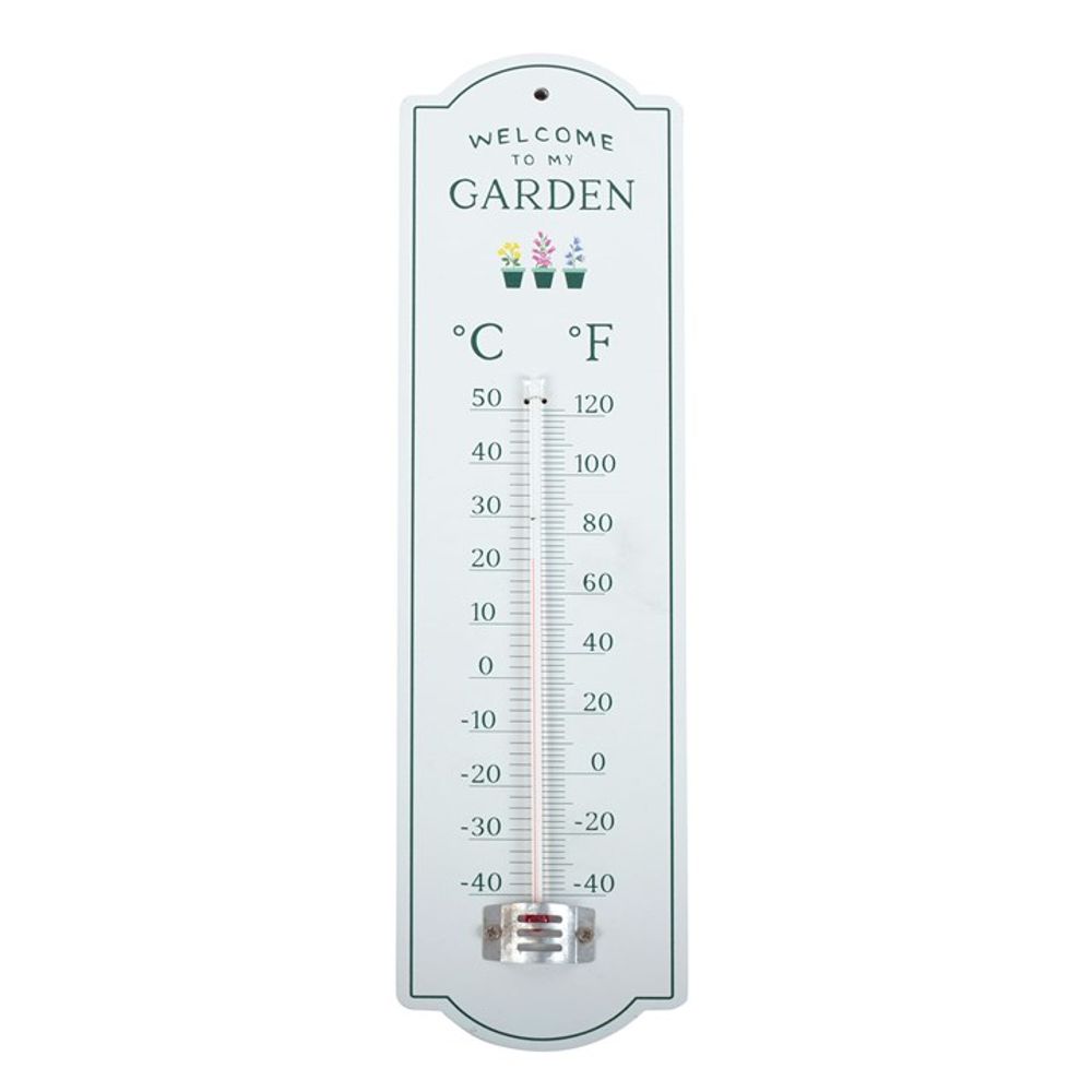 Eleanoras Welcome To My Garden Thermometer Garden Accessories