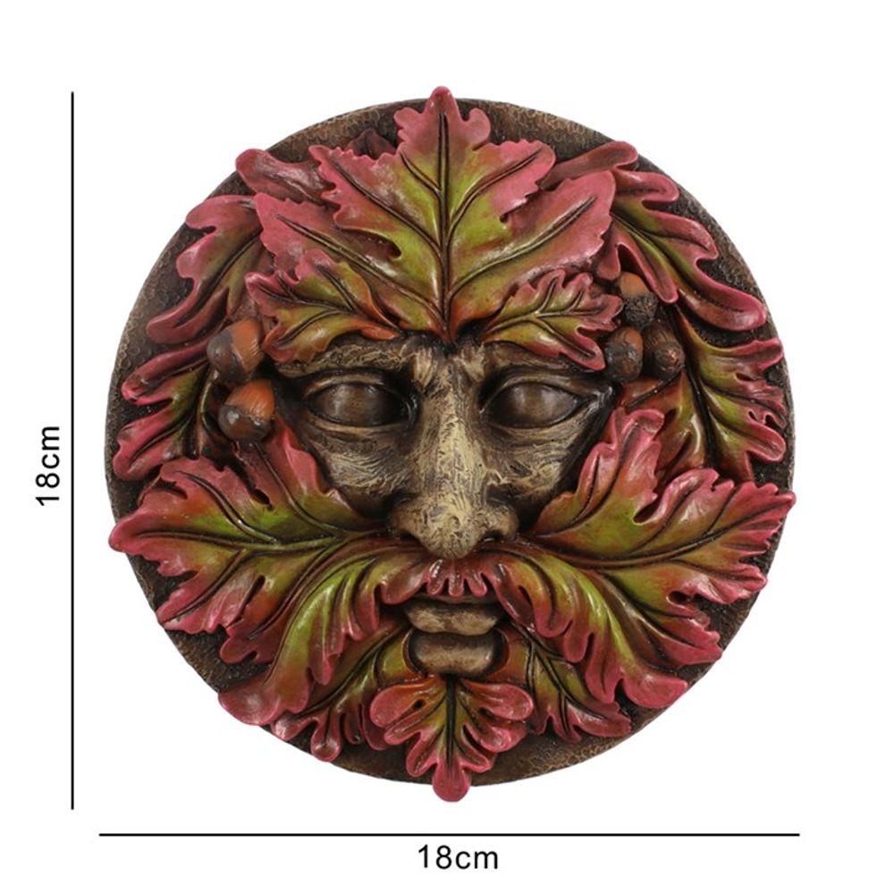 Eleanoras Green Man Round Face Plaque 