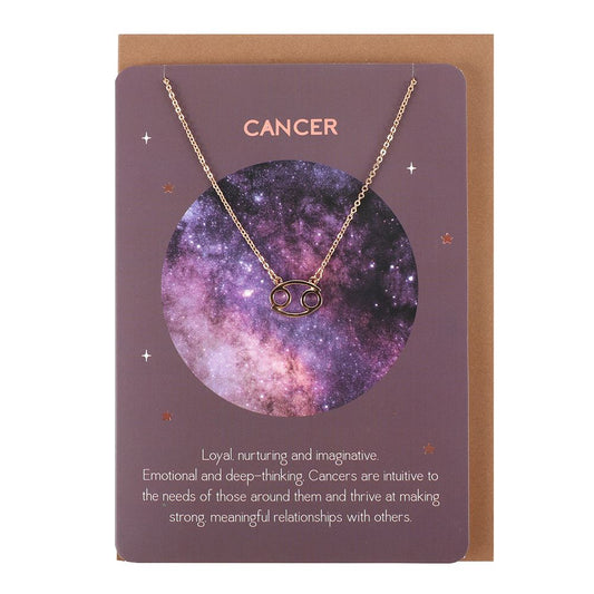 Eleanoras Cancer Zodiac Necklace Card 