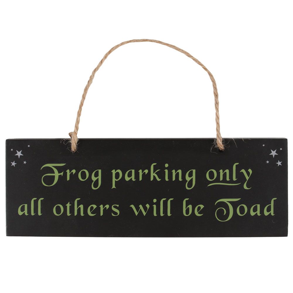 FROG PARKING HANGING SIGN SIGNS & PLAQUES from Eleanoras