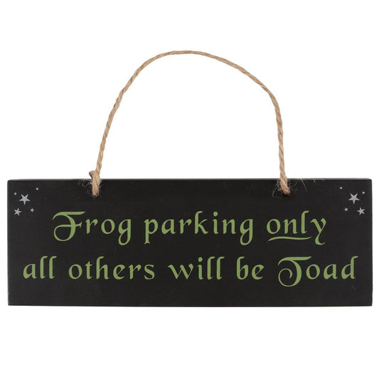 Eleanoras FROG PARKING HANGING SIGN SIGNS & PLAQUES