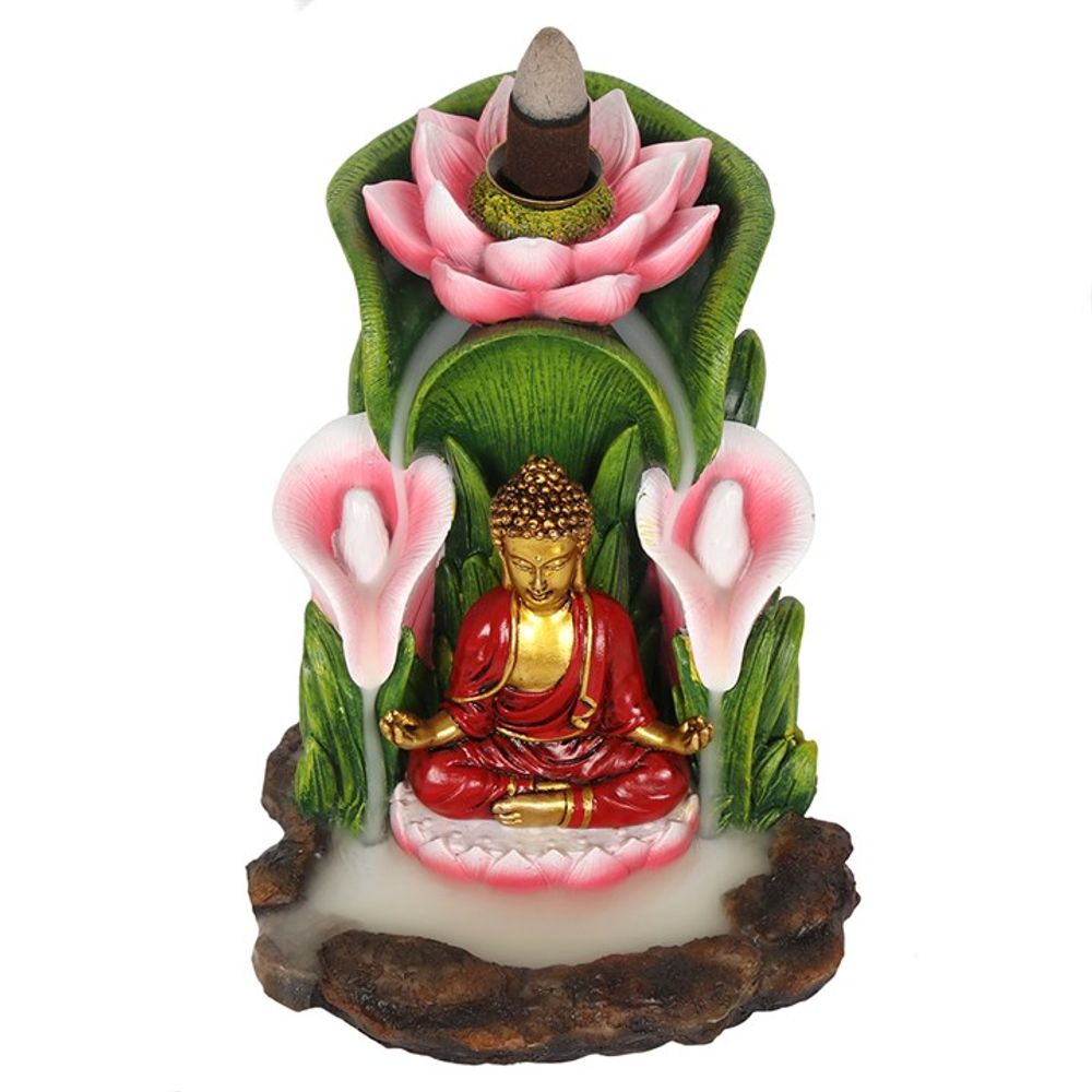 Eleanoras COLOURFUL BUDDHA BACKFLOW INCENSE BURNER Incense Holders
