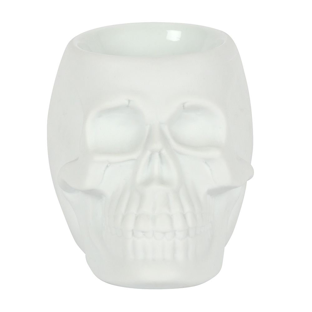 Eleanoras White Skull Oil Burner Oil Burners
