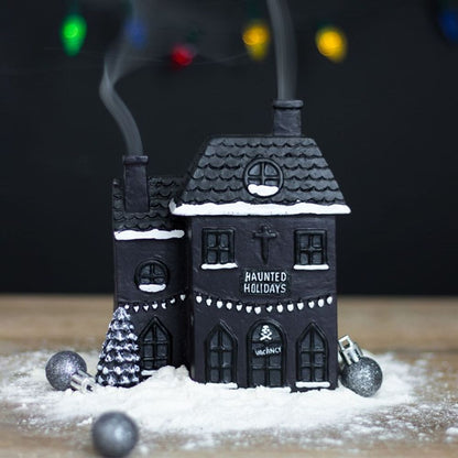 HAUNTED HOLIDAY HOUSE INCENSE CONE BURNER