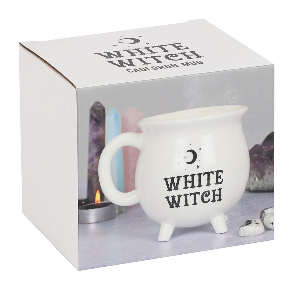 Eleanoras White Witch Cauldron Mug Mugs