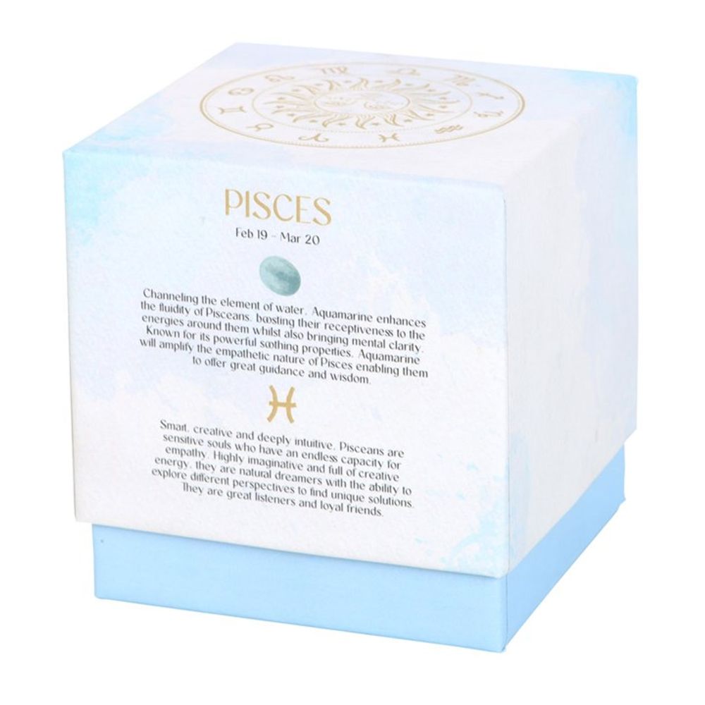 Eleanoras PISCES GARDENIA GEMSTONE ZODIAC CANDLE Candles - Scented