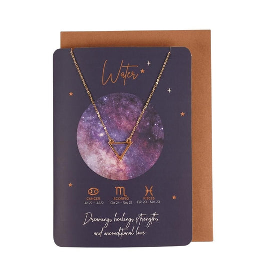 Eleanoras Water Element Zodiac Necklace Card 