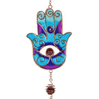 Eleanoras Blue Hand Of Hamsa Windchime Windchimes