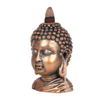 Eleanoras BRONZE BUDDHA HEAD BACKFLOW INCENSE BURNER Backflow Burners