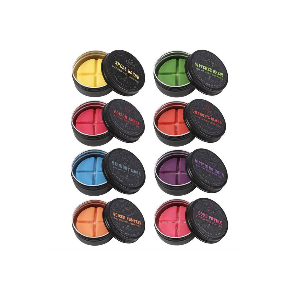 Eleanoras Set of 8 Gothic Wax Melt Snap Discs 