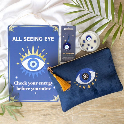 Eleanoras ALL SEEING EYE VELVET MAKE UP BAG Make Up / Wash Bags