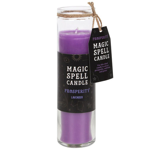 LAVENDER PROSPERITY SPELL TUBE CANDLE SPELL CANDLES from Eleanoras