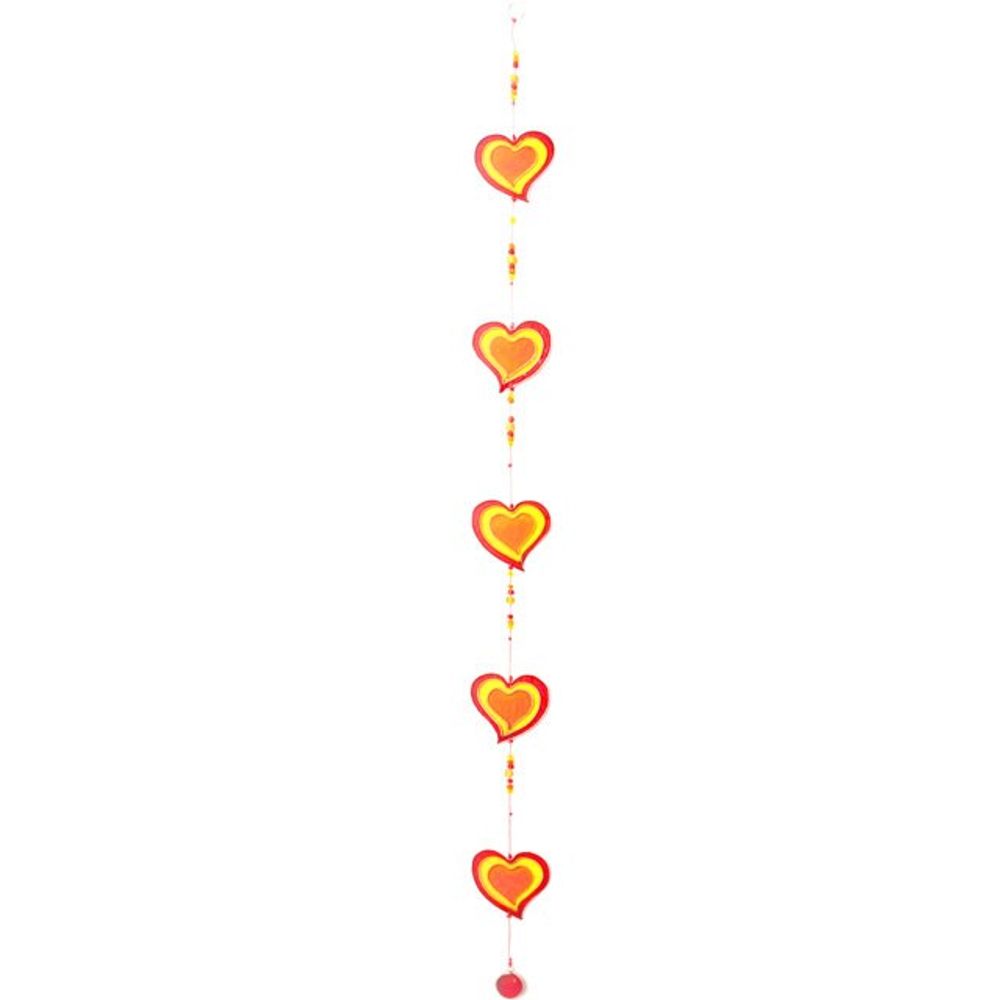 Red/Yellow String Of Hearts  from Eleanoras