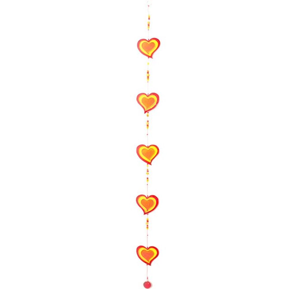 Eleanoras Red/Yellow String Of Hearts 