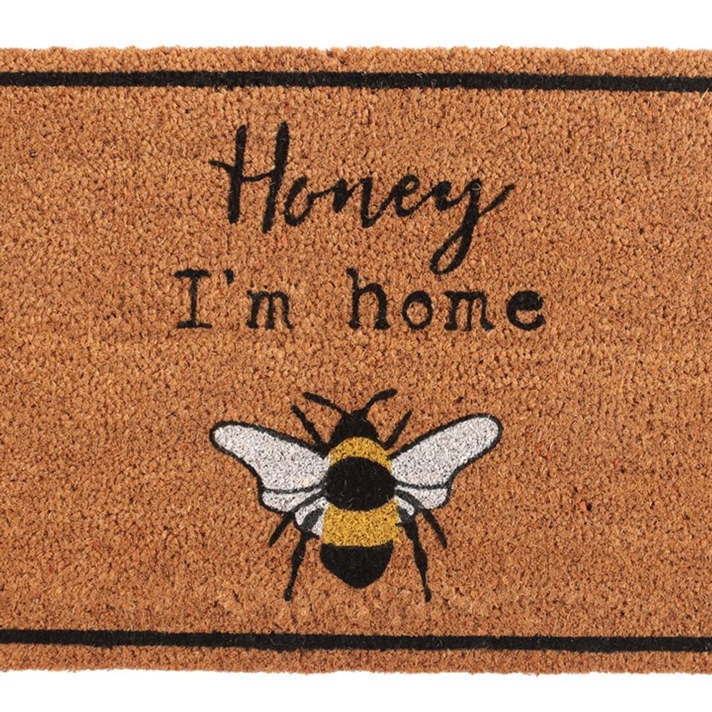 Eleanoras HONEY I'M HOME BEE NATURAL DOORMAT Doormats