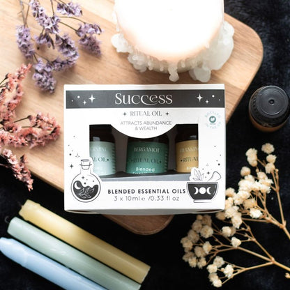 Eleanoras SUCCESS SET OF 3 RITUAL BLENDED ESSENTIAL OILS Essential Oils