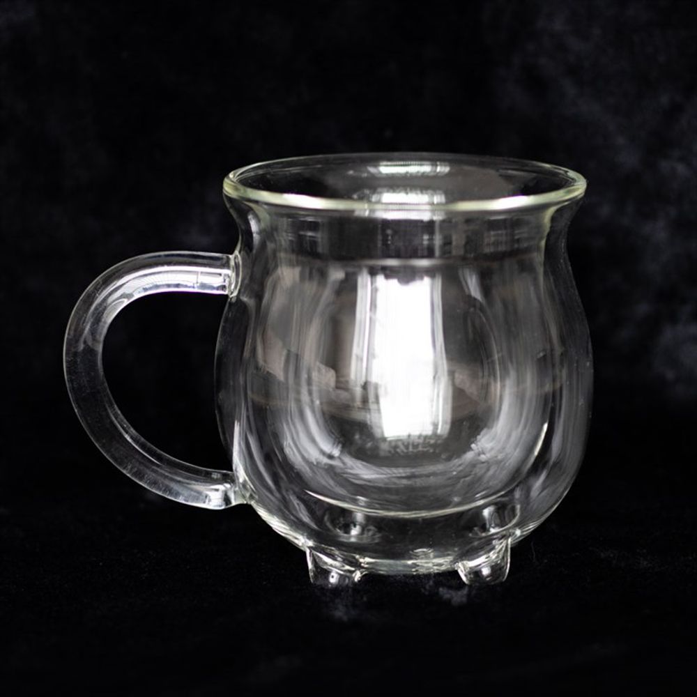 Eleanoras DOUBLE WALLED CLEAR GLASS CAULDRON MUG Mugs