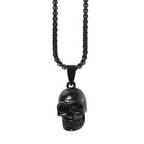 Eleanoras Black Obsidian Skull Necklace Jewellery