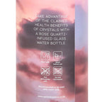 Eleanoras Rose Quartz Create My Own Reality Glass Water Bottle Bottles & Flasks