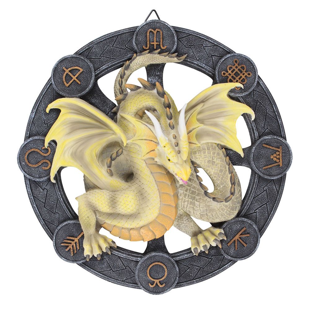 Eleanoras Mabon Dragon Resin Wall Plaque by Anne Stokes 