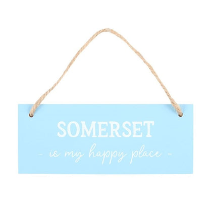 Eleanoras SOMERSET IS MY HAPPY PLACE HANGING SIGN Signs & Plaques