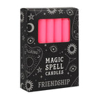 Eleanoras Friendship Pack Of 12 Pink Spell Candles Spell Candles