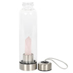 Eleanoras ROSE QUARTZ PURIFYING GLASS WATER BOTTLE Bottles & Flasks