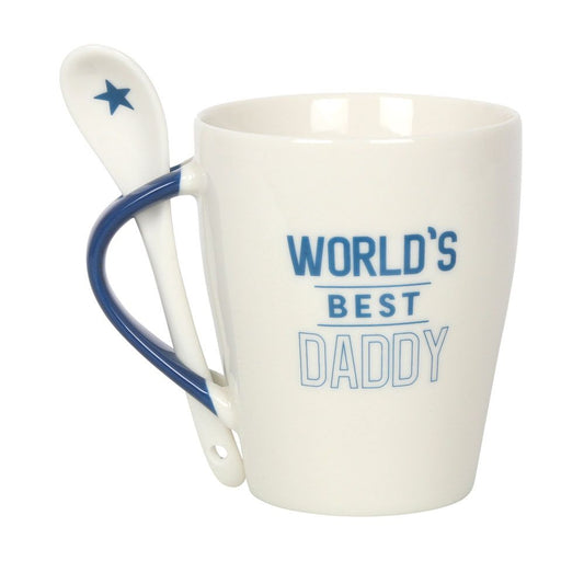 WORLDS BEST DADDY MUG & SPOON SET MUGS from Eleanoras