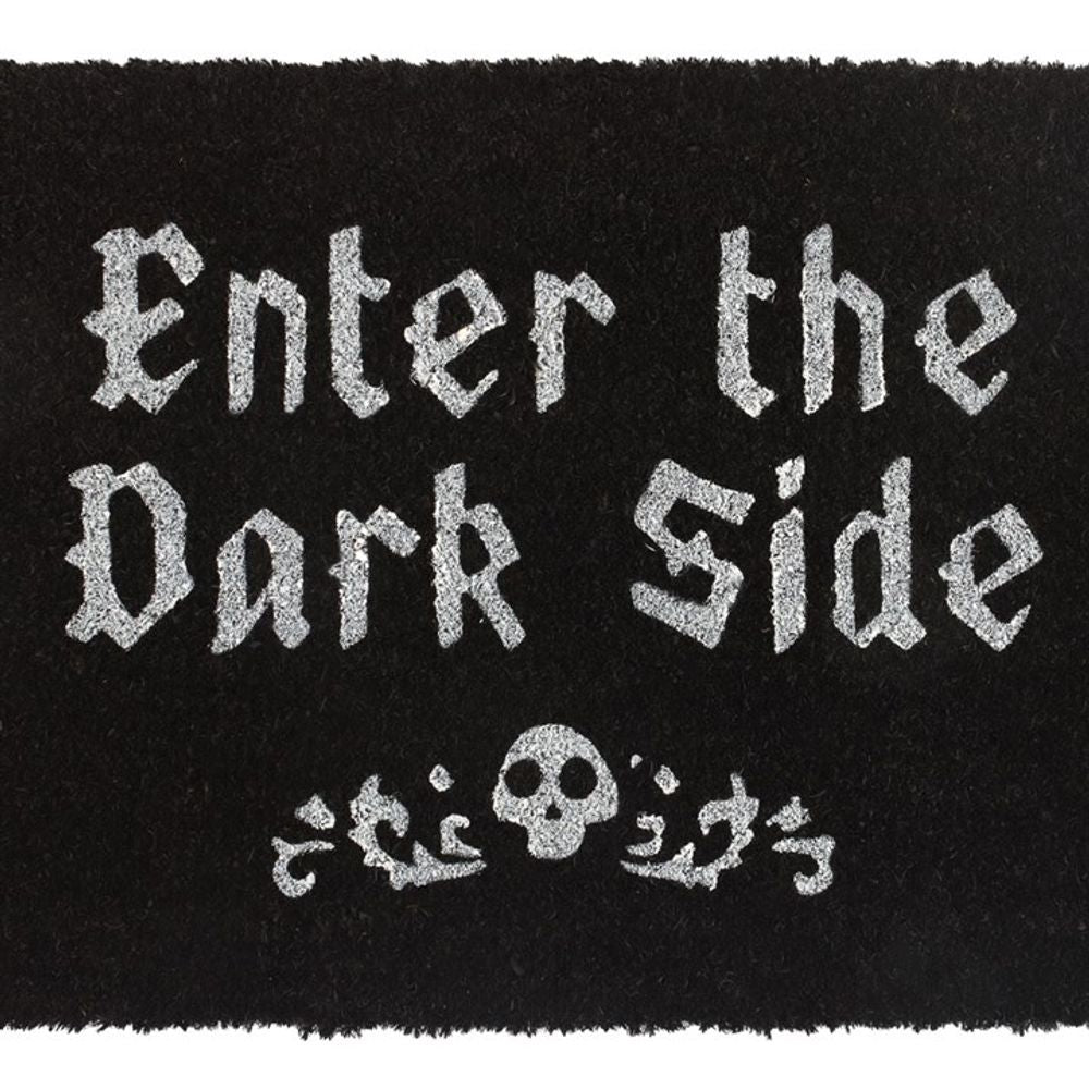 ENTER THE DARK SIDE BLACK COIR DOORMAT