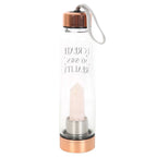 Eleanoras Rose Quartz Create My Own Reality Glass Water Bottle Bottles & Flasks