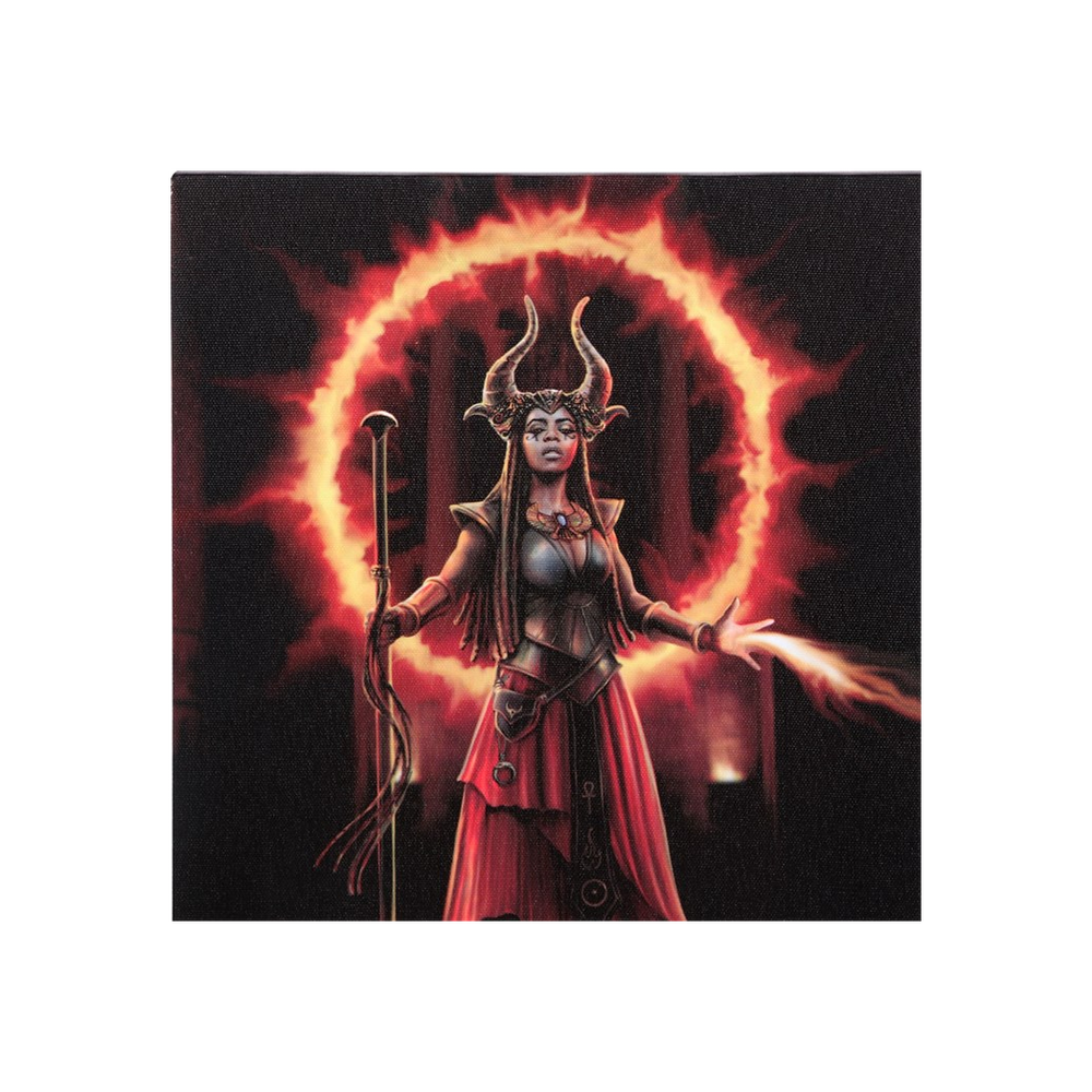 Eleanoras FIRE ELEMENT SORCERESS CANVAS PLAQUE BY ANNE STOKES Canvases