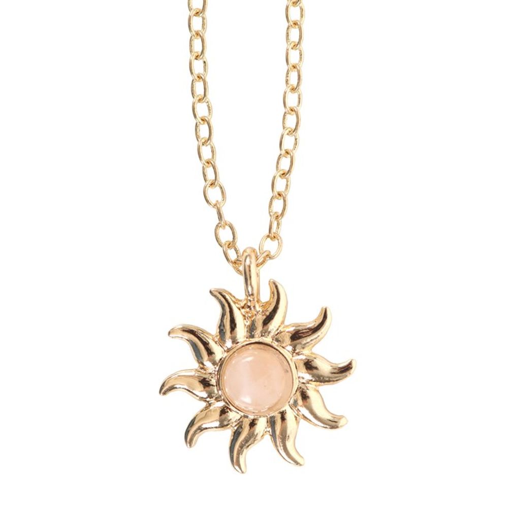 Eleanoras The Sun Celestial Rose Quartz Necklace Card Jewellery