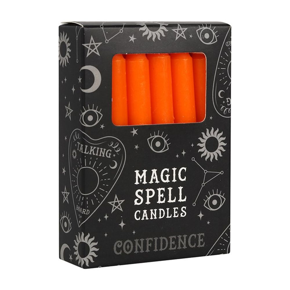 Eleanoras Confidence Set Of 12 Orange Spell Candles Spell Candles