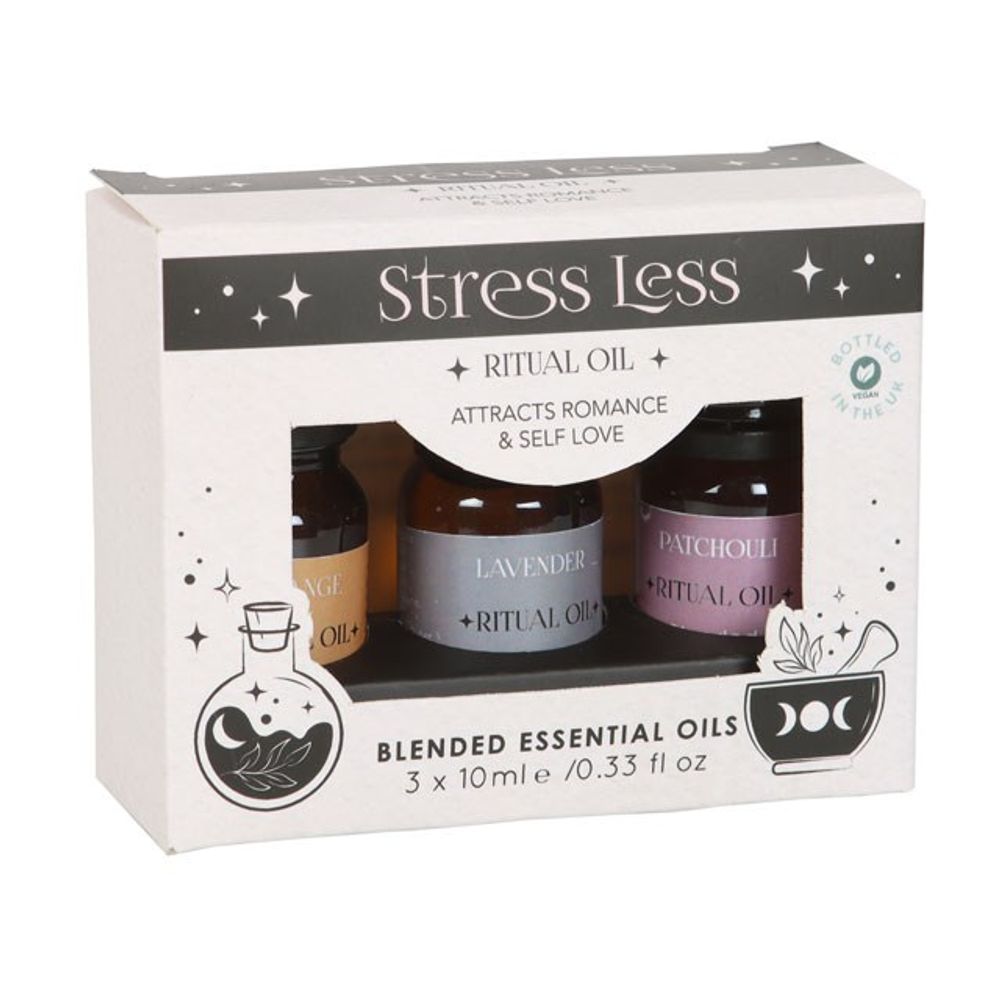 Eleanoras STRESS LESS SET OF 3 RITUAL BLENDED ESSENTIAL OILS Essential Oils