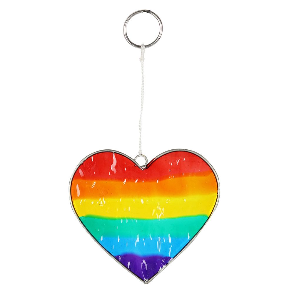 Eleanoras Rainbow Heart Suncatcher Suncatchers