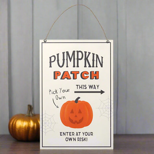 Eleanoras PUMPKIN PATCH HANGING SIGN Signs & Plaques