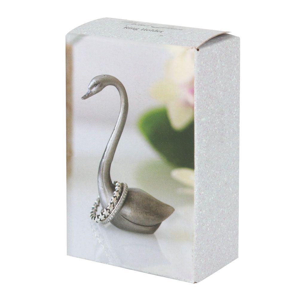 Eleanoras Metal Swan Ring Holder Jewellery Storage