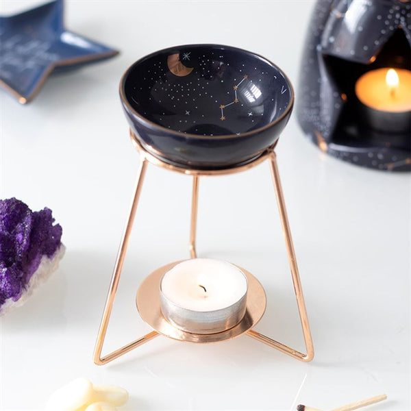 Eleanoras PURPLE STAR OIL BURNER ON METAL BASE Oil Burners