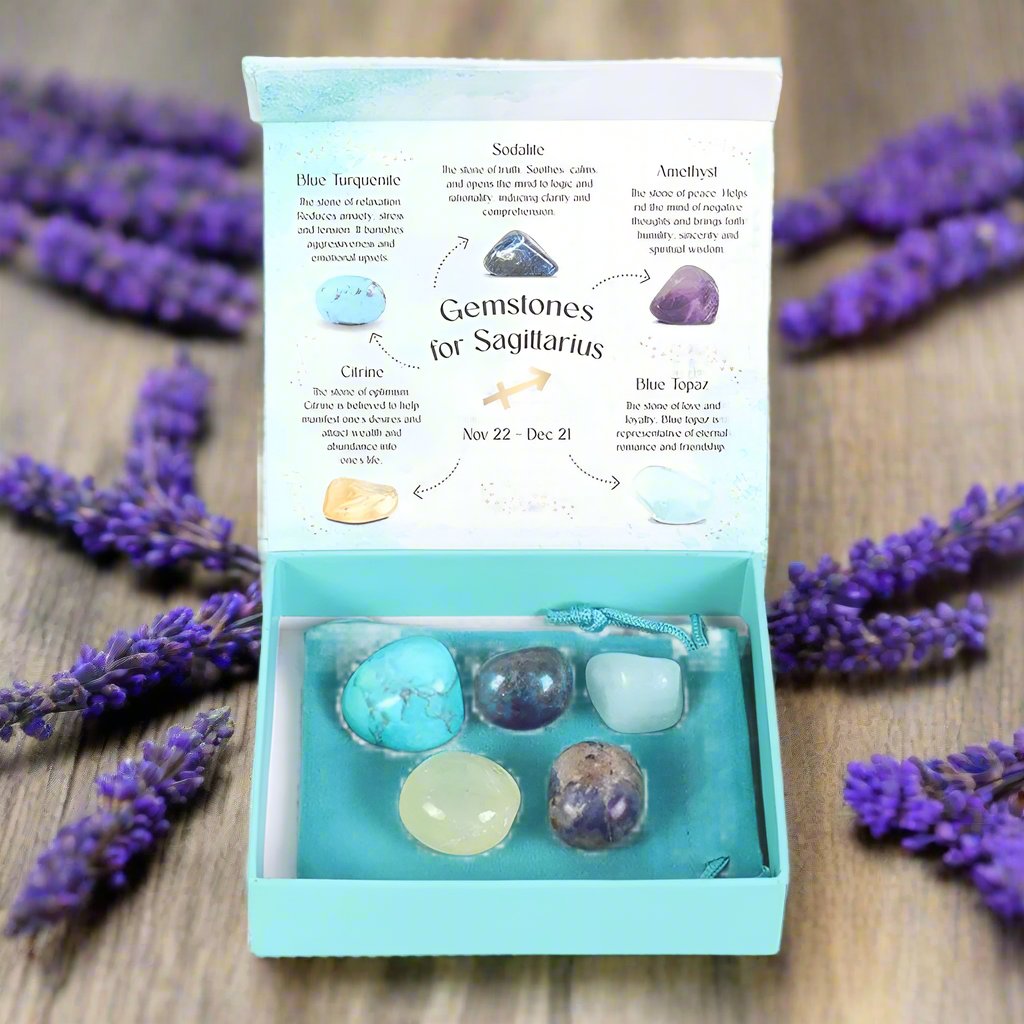 Eleanoras SAGITTARIUS CRYSTAL TUMBLESTONE SET Crystals