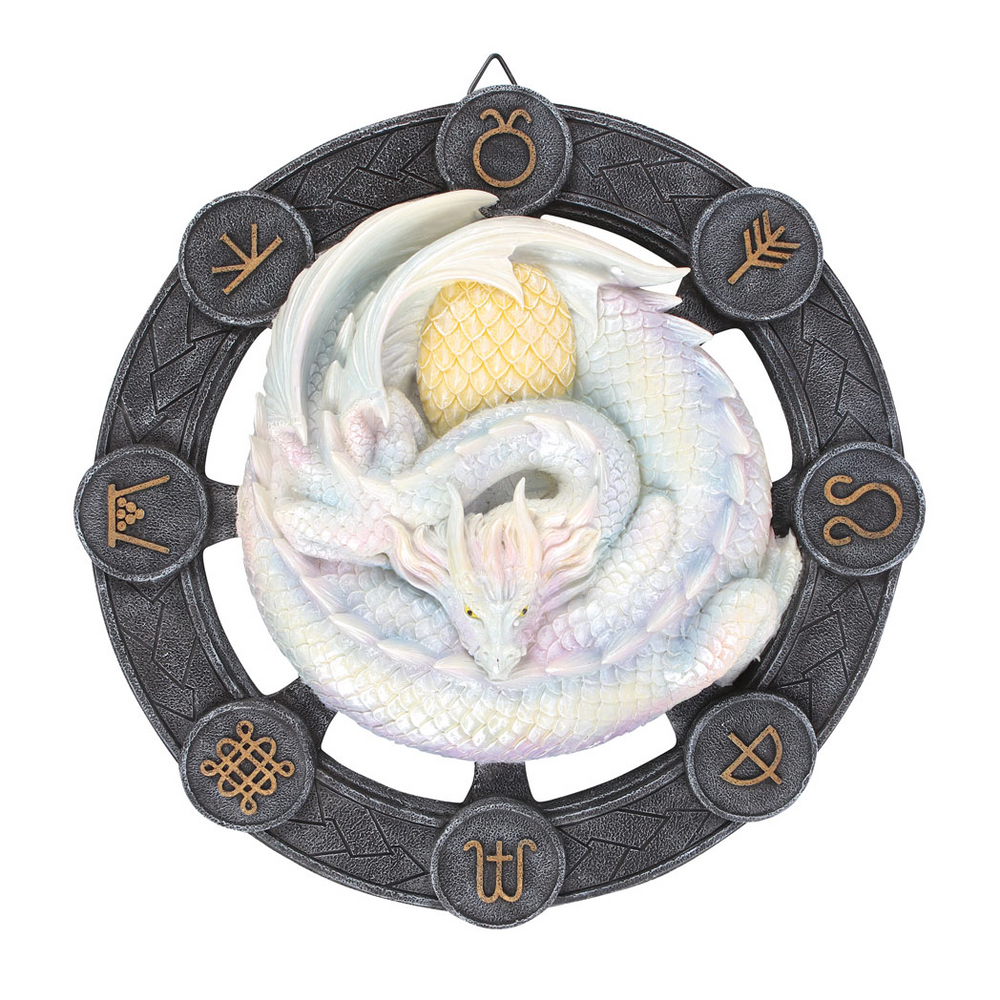 Eleanoras Ostara Dragon Resin Wall Plaque by Anne Stokes 