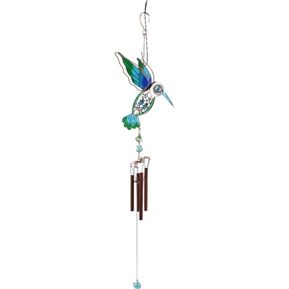 Eleanoras Blue/Green Hummingbird Windchime Windchimes