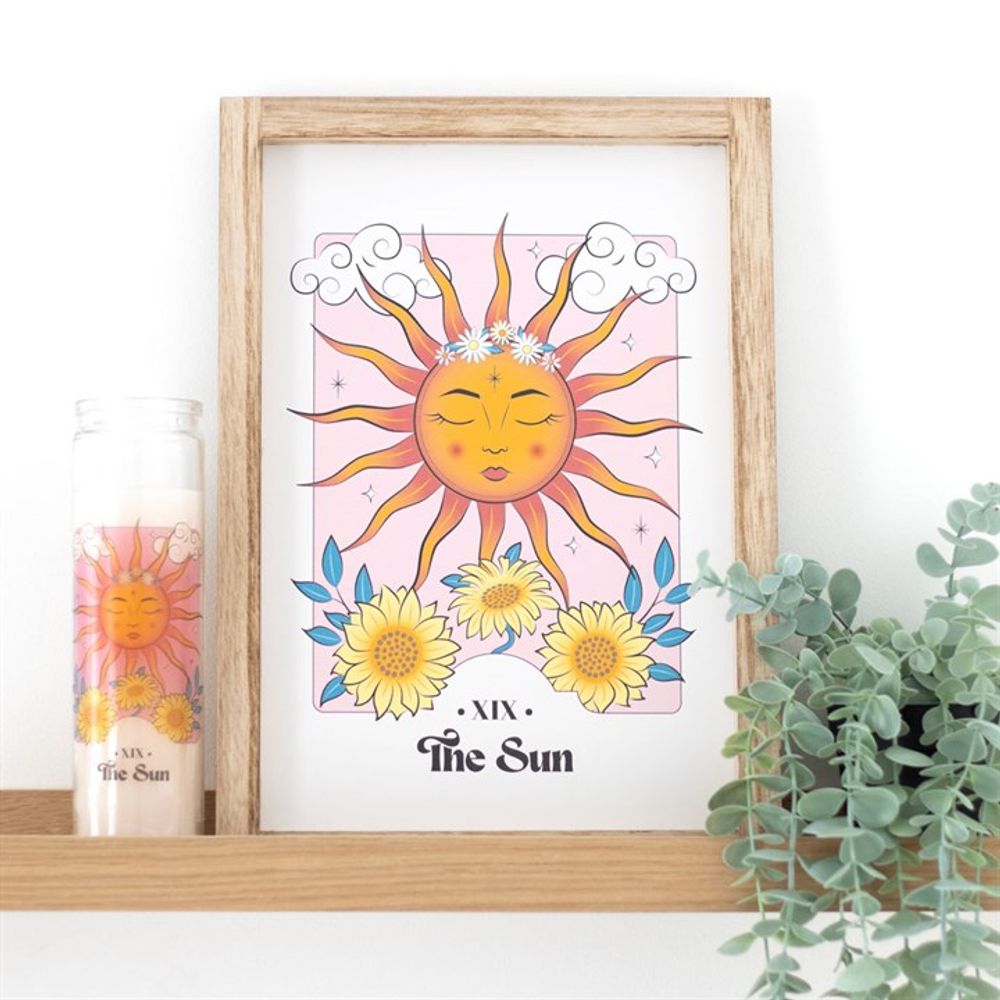 Eleanoras THE SUN CELESTIAL FRAMED PRINT Framed Prints